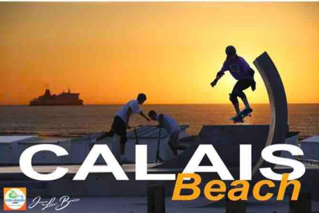 La Plage Superbe Studio Refait A Neuf Calais Luaran gambar