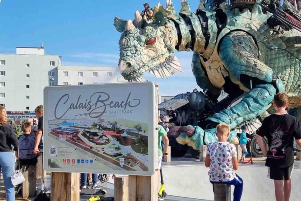 La Plage Superbe Studio Refait A Neuf Calais Luaran gambar